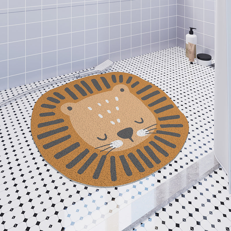 Sleeping Lion PVC Bathroom Mat