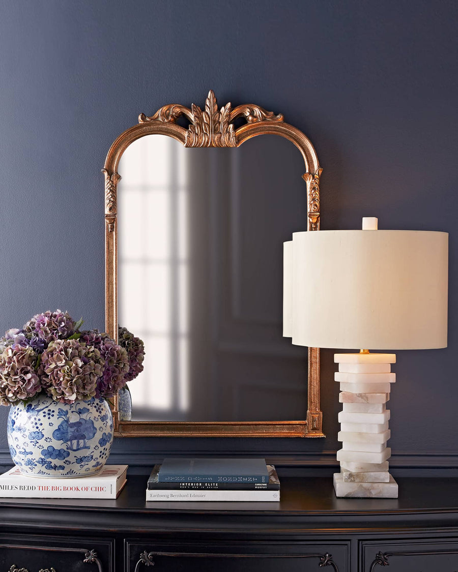 Stacked Alabaster Table Lamp - view 4