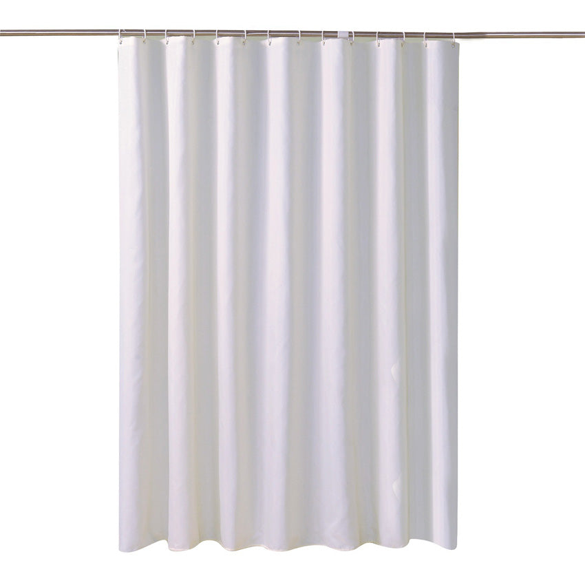 White Shower Curtain with or without hooks, Thick Pure Color Shower Curtain For Bathroom, Waterproof Fabric Curtains, Customized Extra Long Shower Curtains