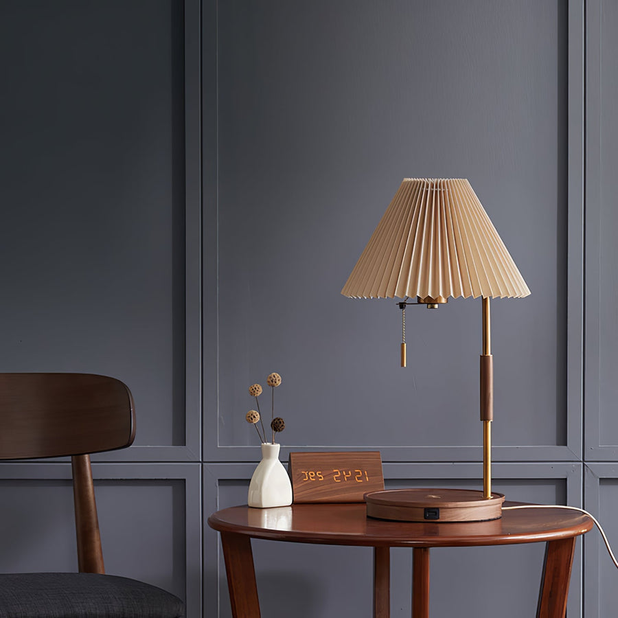 Wooden Retro Table Lamp - view 2