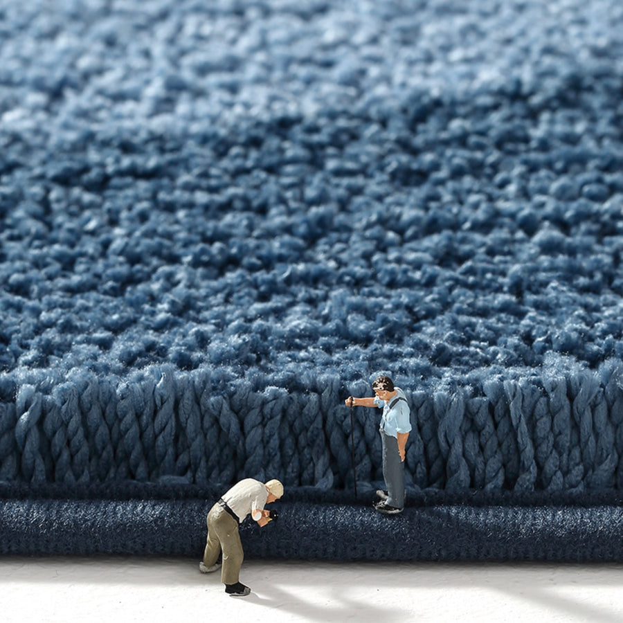 Feblilac Blue Wave Ocean Bath Mat Rug - view 4