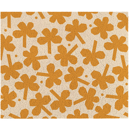 Yellow Flower Pattern Entrance Door Mat - Feblilac® Mat