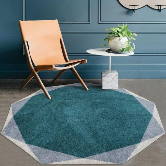 Abstract Geometry Round Floor Rug Collection - Feblilac® Mat