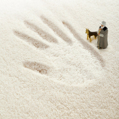 Black and White Hand Painted Bath Mat - Feblilac® Mat