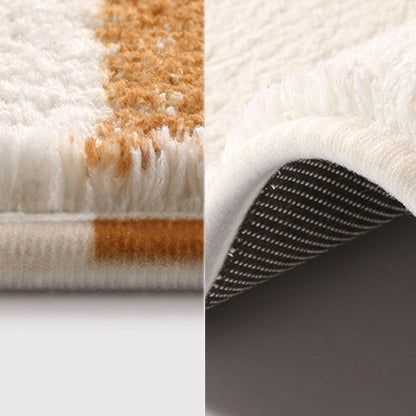 Feblilac Irregular White Sun Flower Mat Rug Carpet - Feblilac® Mat