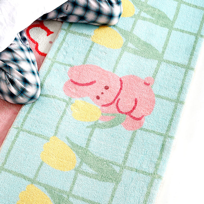 Bunny and Flowers Bedroom Runner - Feblilac® Mat