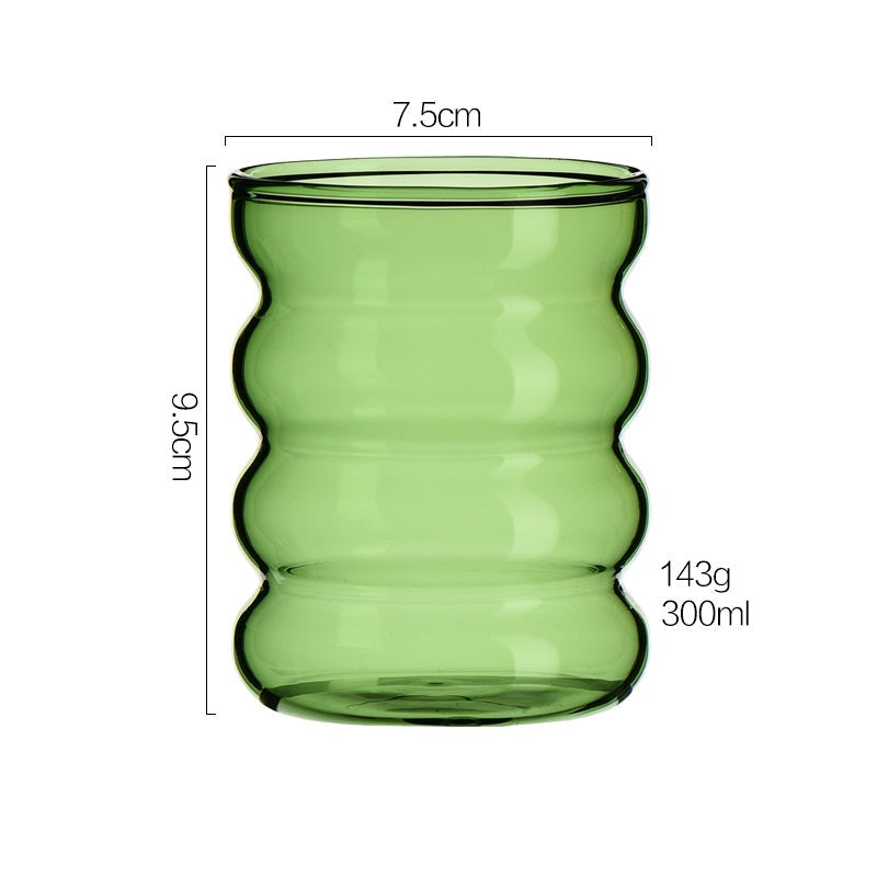 Colorful Glass Mug, Round-Shape Cup - view 7
