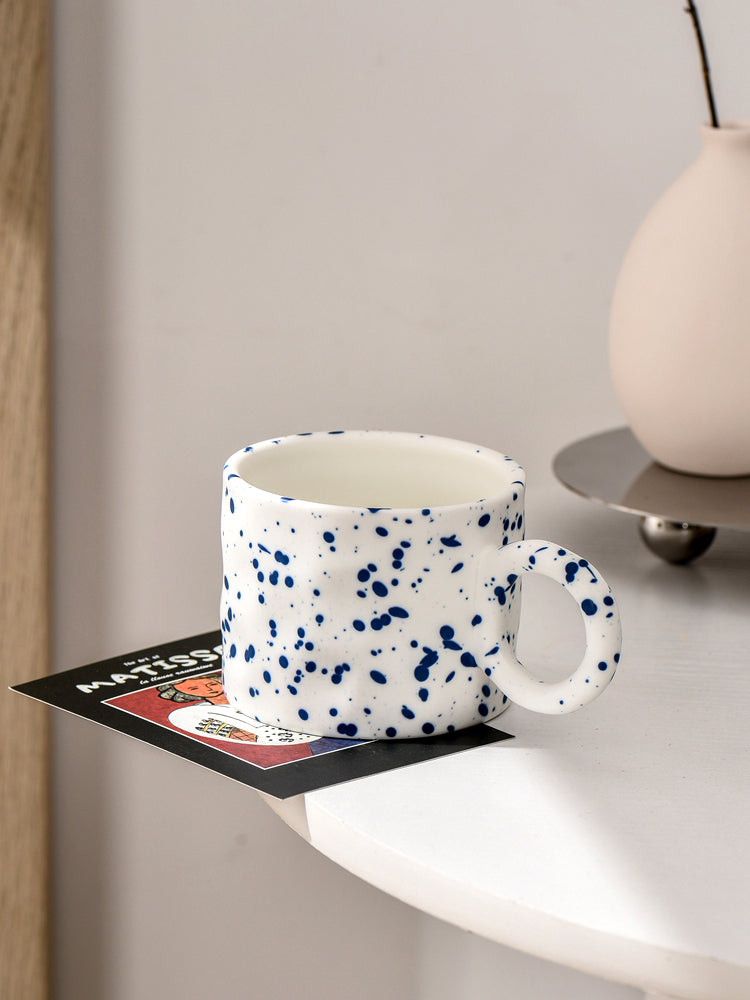 Nordic Style Ceramic Mug, Splashing Ink Cupe - view 3