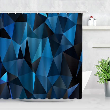 Carlo Cubist Shower Curtain