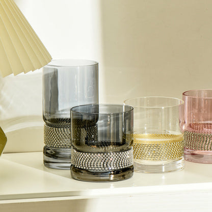 Nordic Glass Luxury Mug, Diamond Crystal Glass Cup for Coffee or Tea
