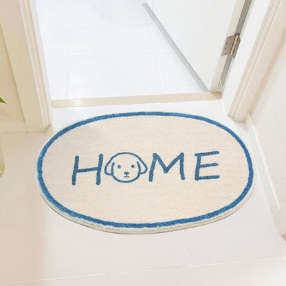 Home Dog and Cat Oval Bath Mat