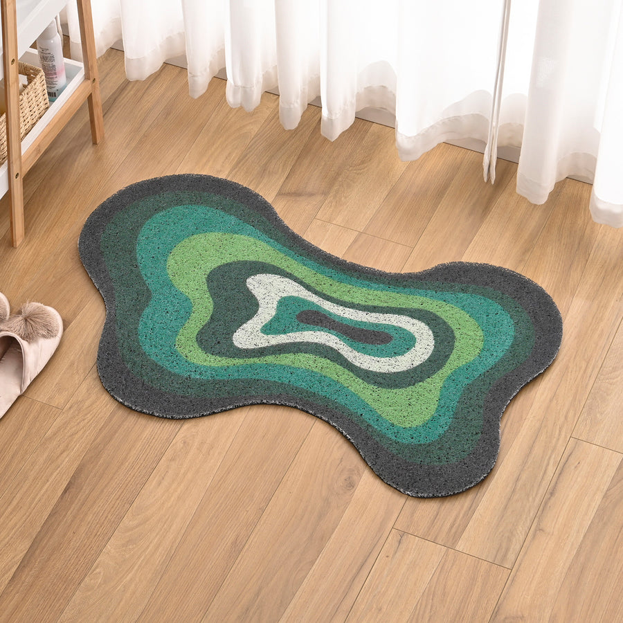 Feblilac Green Dizzy PVC Coil Door Mat - view 2
