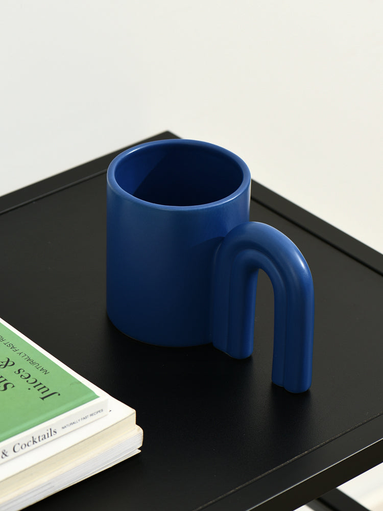 Nordic Style Ceramic Mug, Splashing Ink Style Cup - view 4