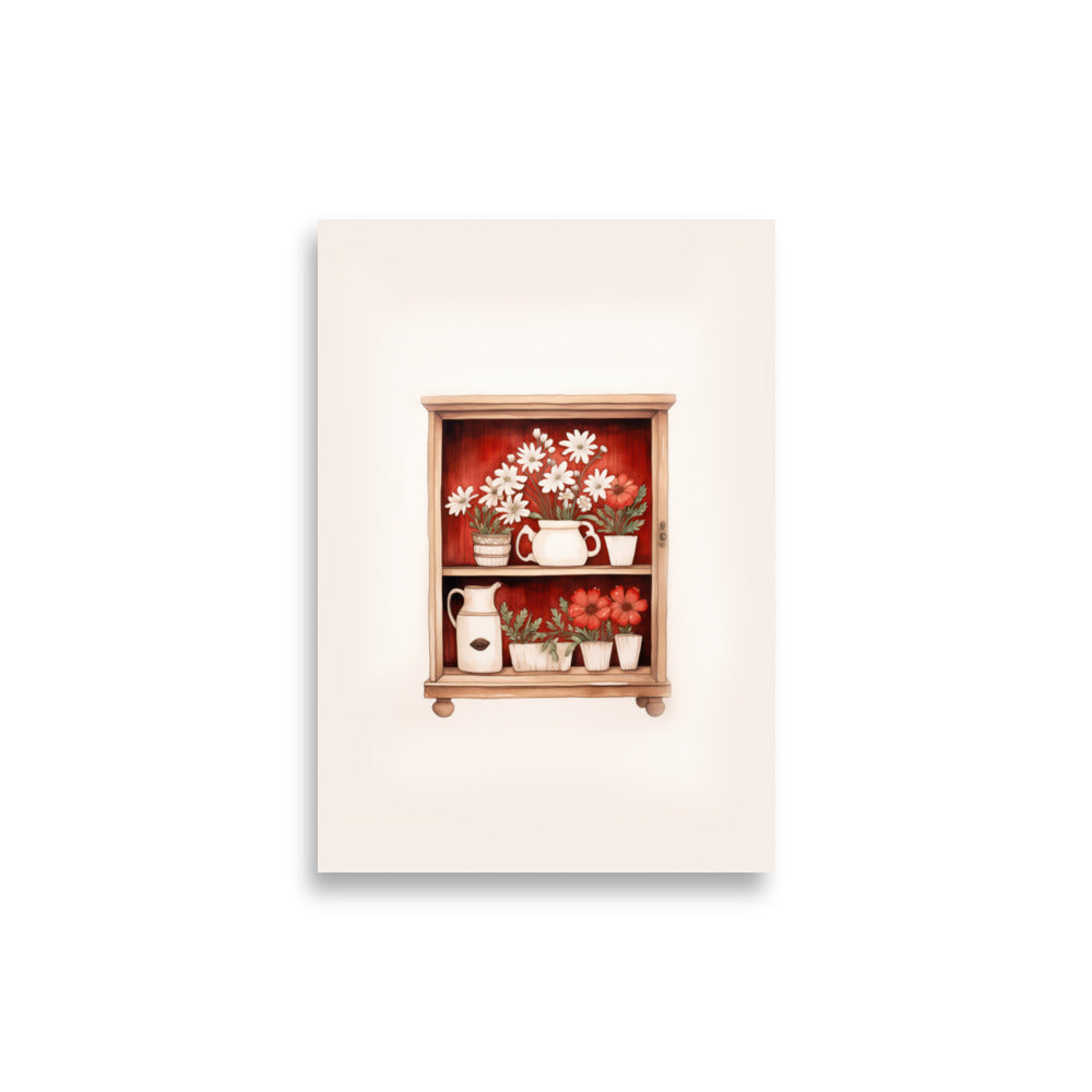 Shelf with Flowers