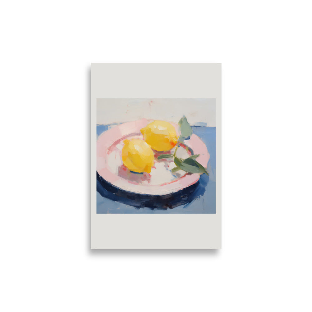 Plate with Lemons