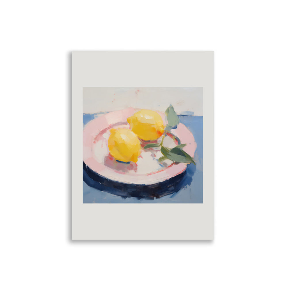 Plate with Lemons