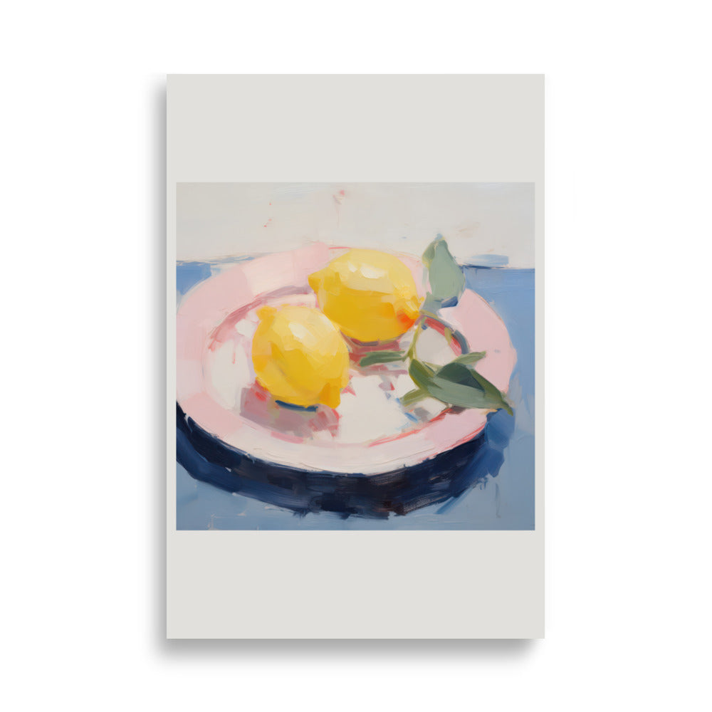 Plate with Lemons