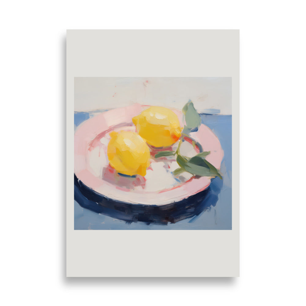 Plate with Lemons