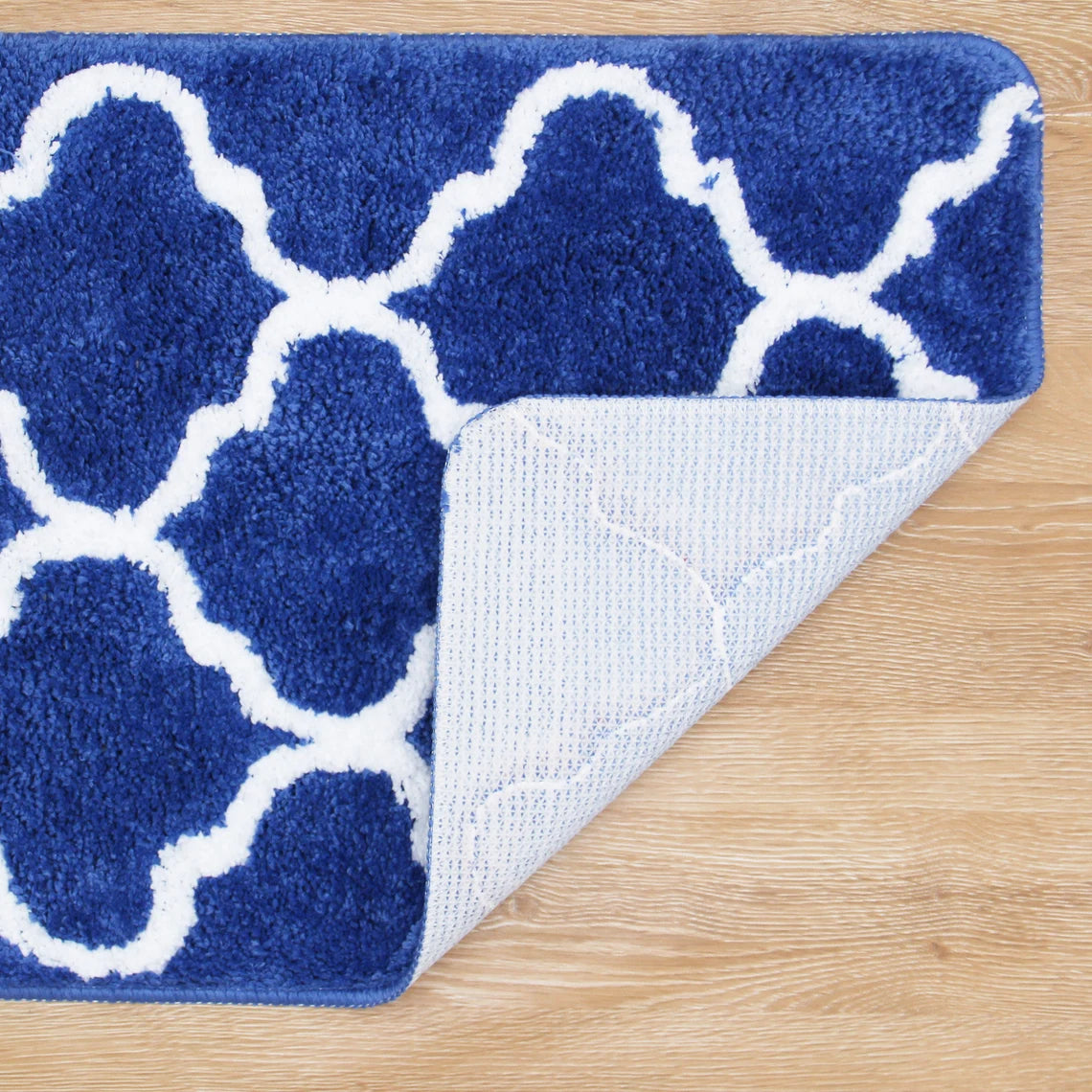Blue Moroccan Ultra Soft Bathroom Rug - Feblilac® Mat