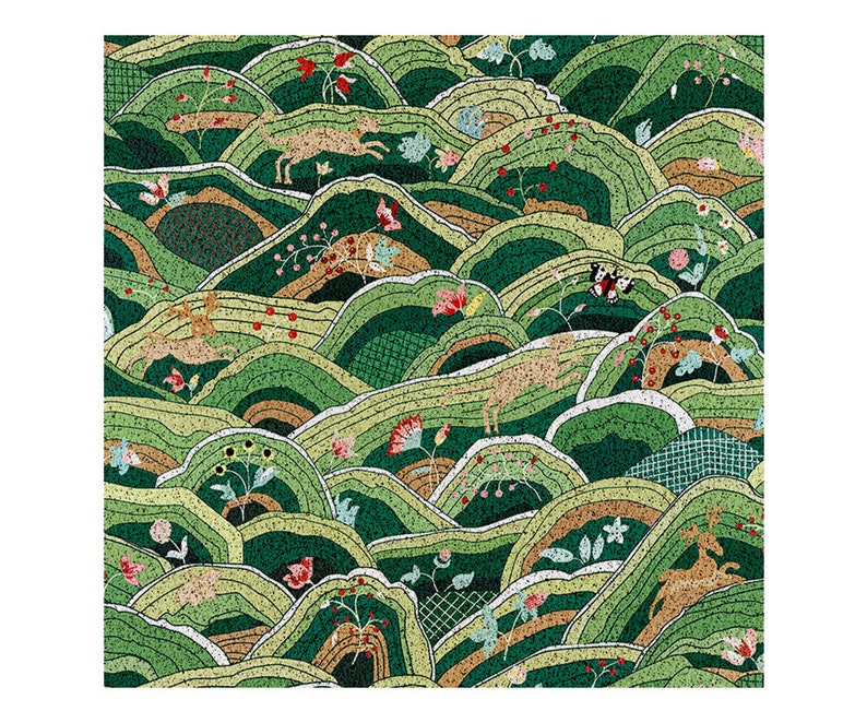 Japanese Mountains Patio Anti Skid PVC Coil Entrance Doormat - Feblilac® Mat
