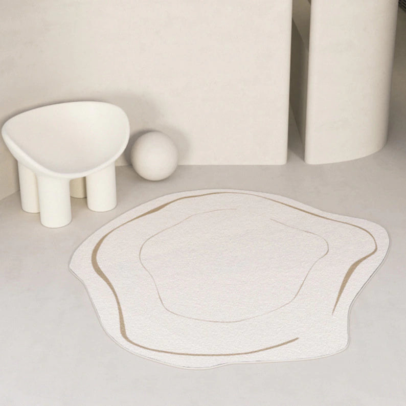 Irregular Round Light Luxury Plush Carpet - Feblilac® Mat