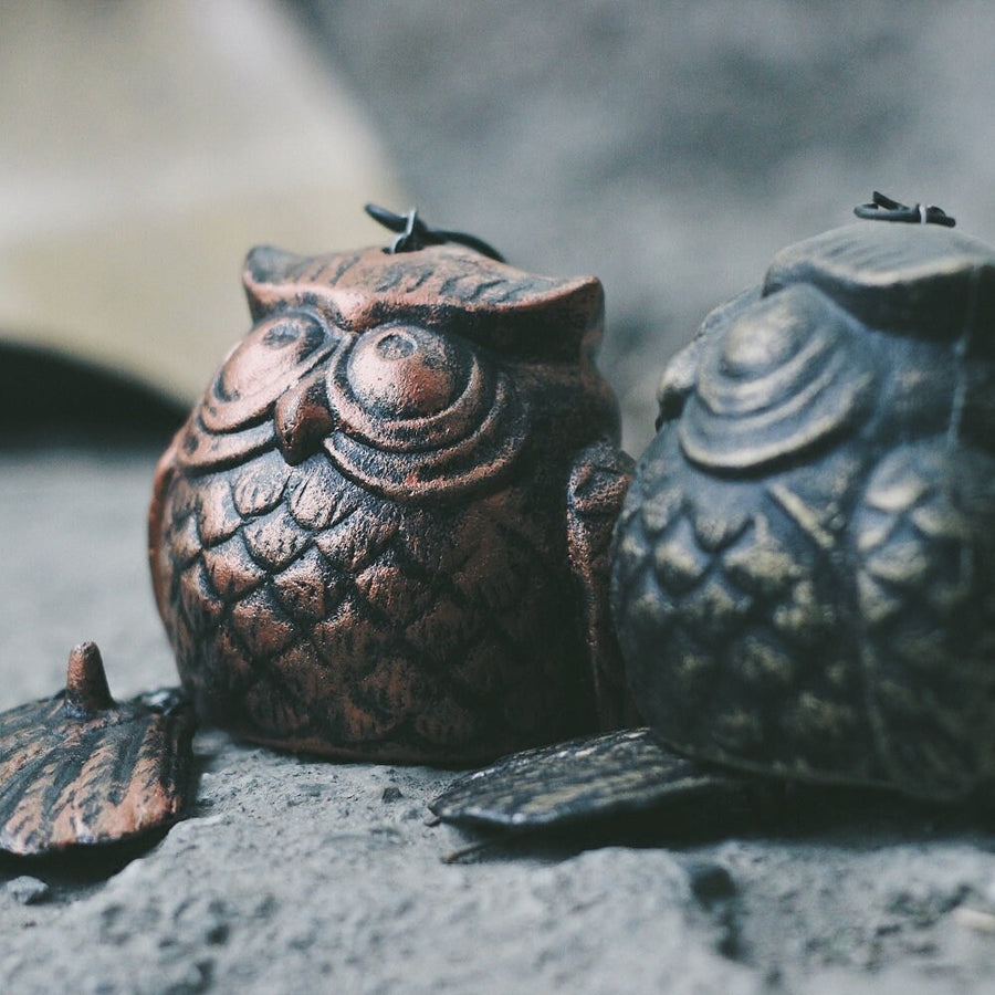 Cute Owl Metal Wind Chime, Iron Metal Bell Ring Windchime - view 2