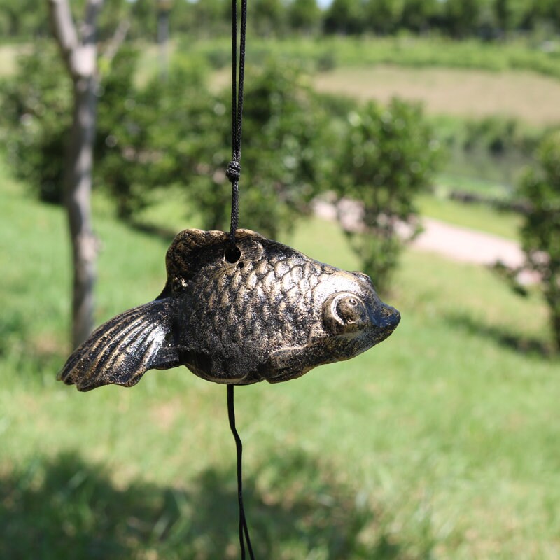 Japanese Style Wind Chime Wind Bell Ring, Cute Animal Shape Metal Chime