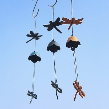 Dragonfly Wind Chime, Japanese Style Iron Bell Ring Windchime