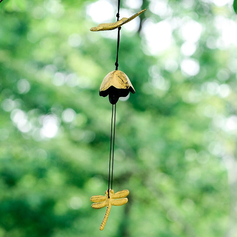 Dragonfly Wind Chime, Japanese Style Iron Bell Ring Windchime