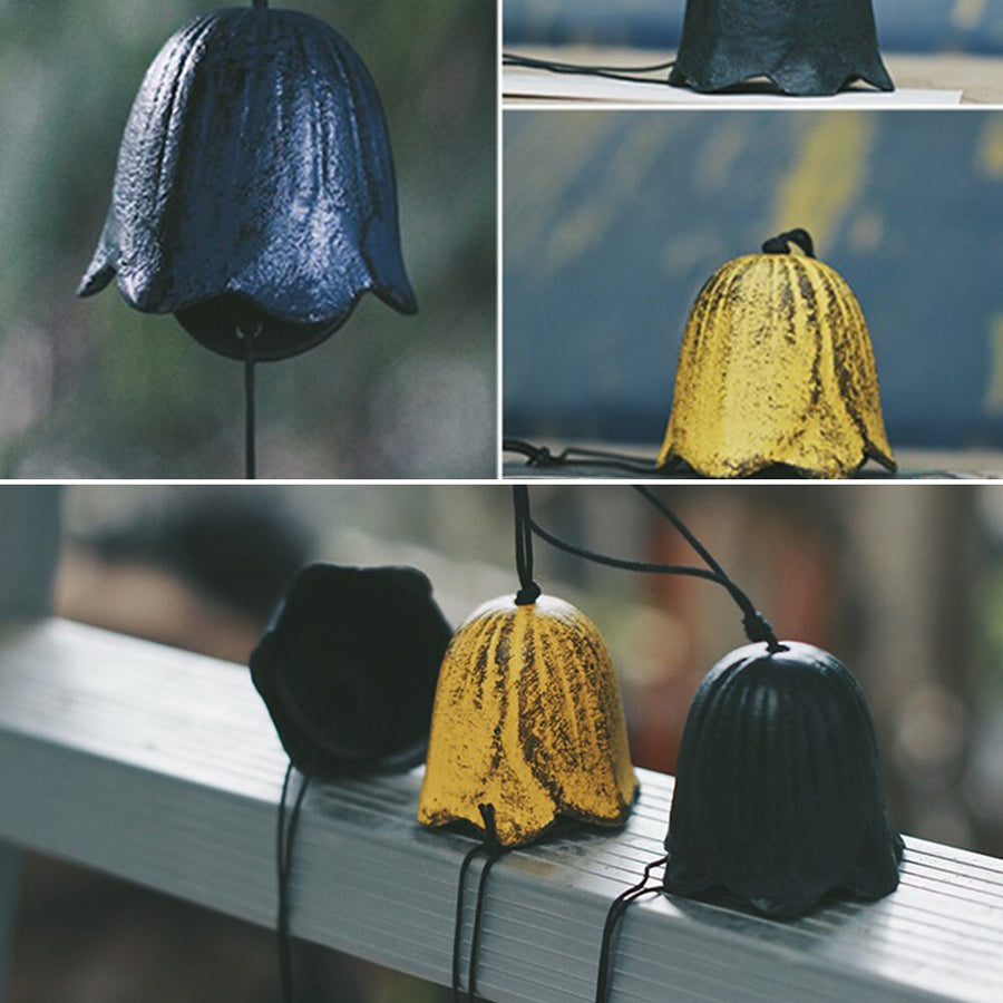 Japanese Style Metal Tulip Shape Wind Chime - view 3