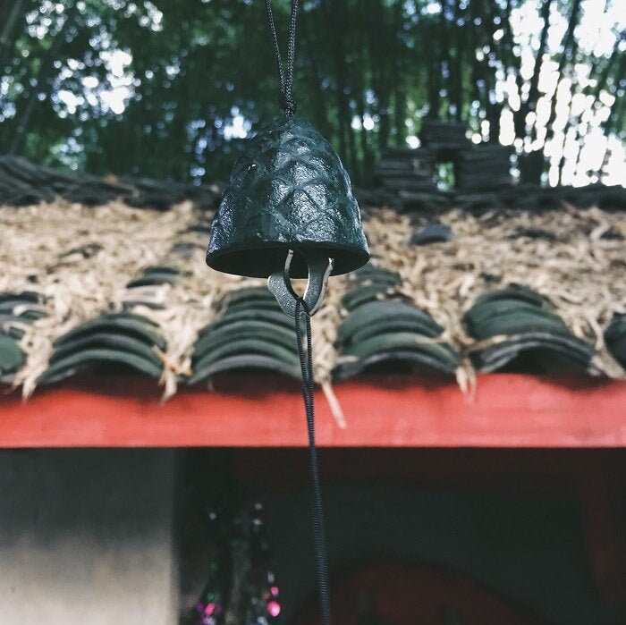 Japanese Style Metal Pine Cone Wind Chime - view 2