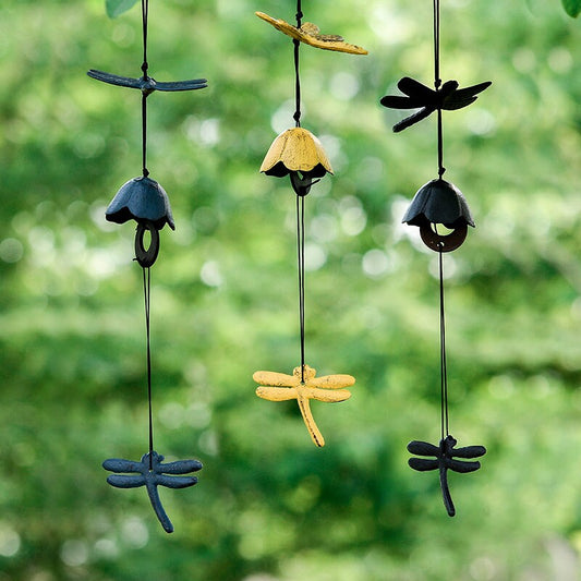 Dragonfly Wind Chime, Japanese Style Iron Bell Ring Windchime