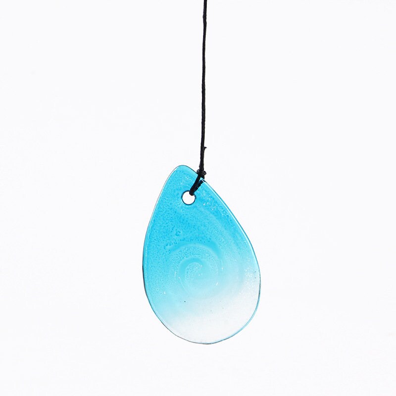 Glass Metal Hummingbird Wind Chime, Modern Style Iron Bell Ring Windchime