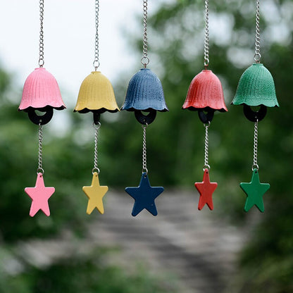 Colorful Metal Iron Wind Chime, Traditional Japanese Style Iron Bell Ring Windchime