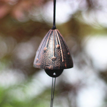 Cute Metal Flower Wind Chime, Japanese Style Iron Bell Ring Windchime