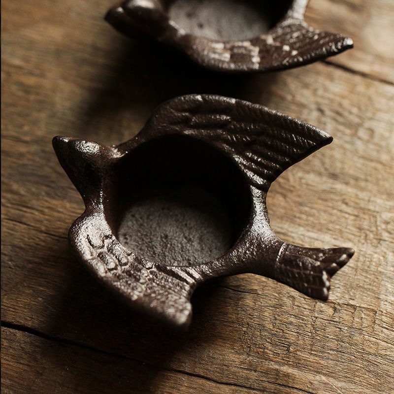 Metal Swallow Candle Holder, Vintage Iron Cute Bird Candle Holder