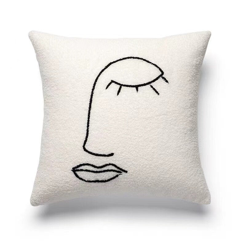 Minimalist Pillowcase, Abstract Scandinavian Style Pillow Cover, Bedroom Living Room Home Decor