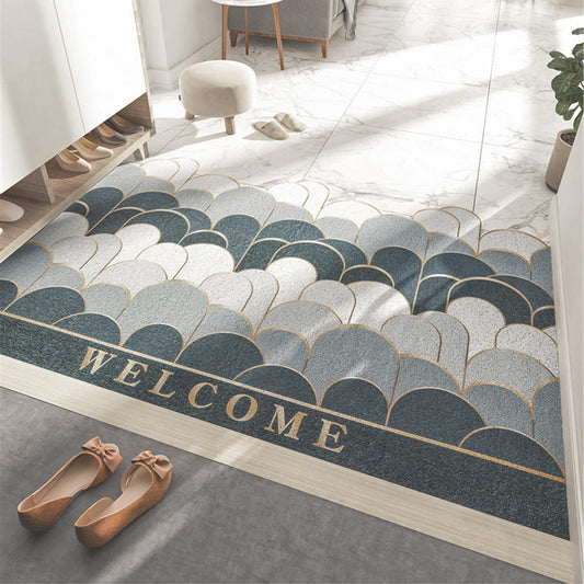 Feblilac  Bule PVC DIY Welcome Mat