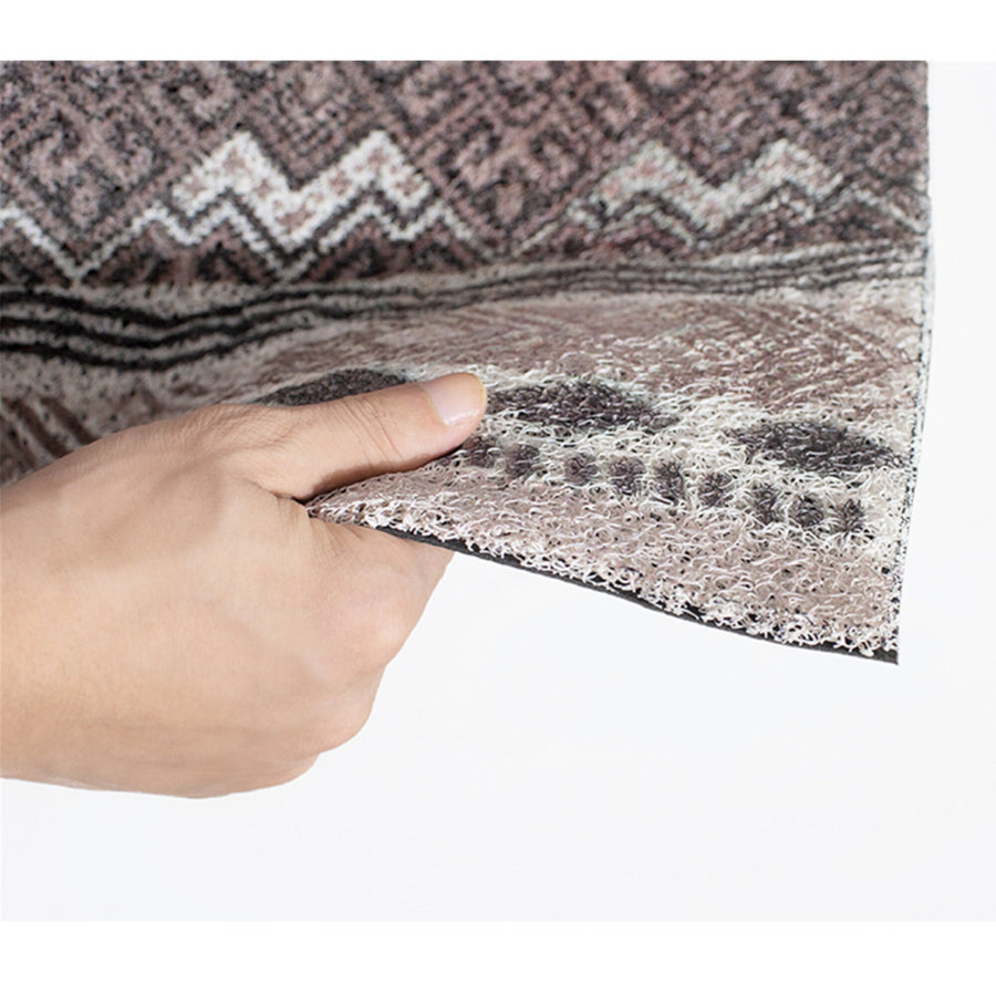 Green Leaf Edge Cutting PVC Door Mat entrance rugs - view 4