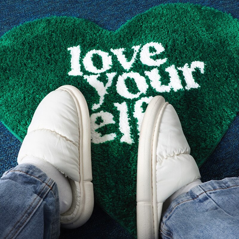Tufted Love Yourself Rug | Decorative, Soft, Fluffy & Non-Slip - view 4