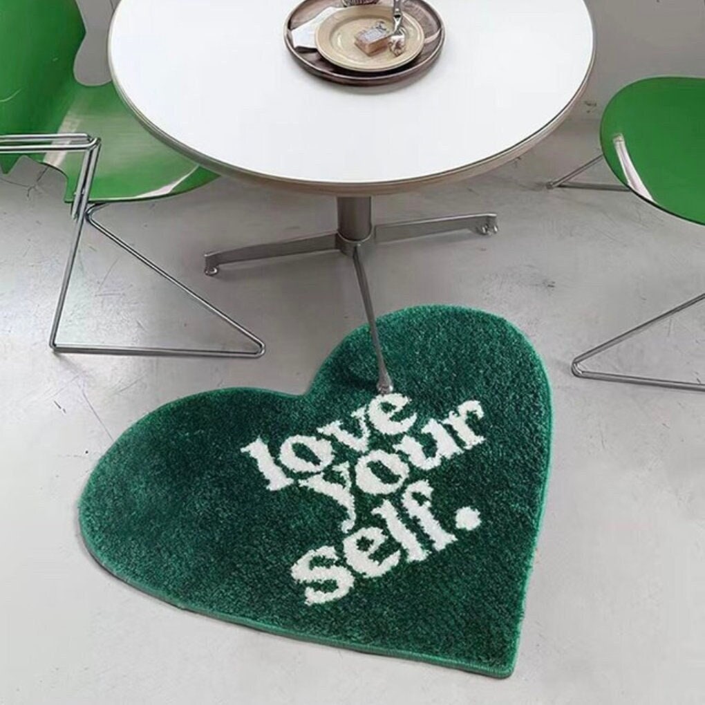 Tufted Love Yourself Rug | Decorative, Soft, Fluffy &amp; Non-Slip