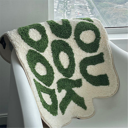 You Look Good Rug, Hand Tufted Bath Mat, Bedroom Mat, 25"x21" / 63x53cm