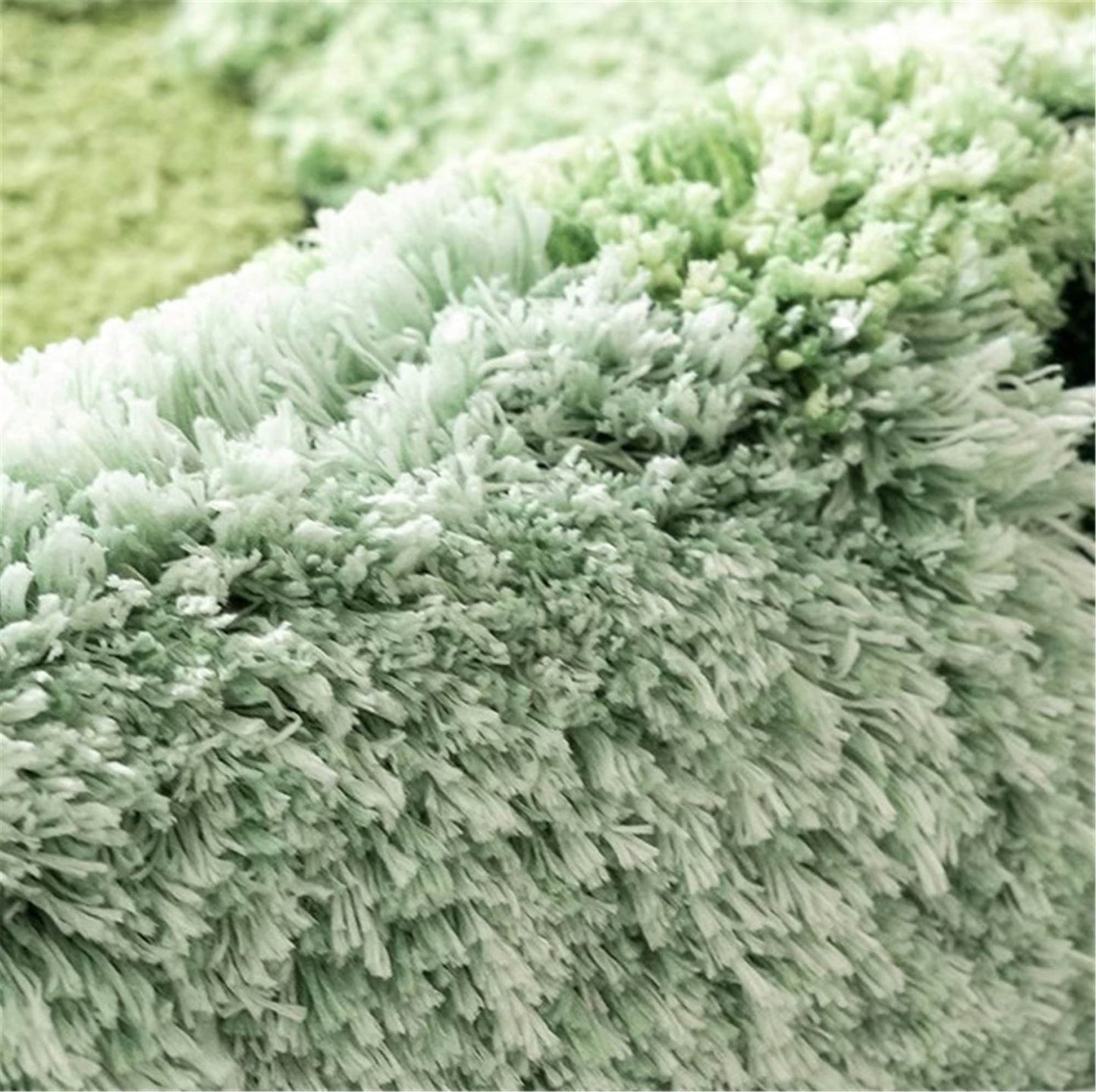 Large Green Moss Rug, Soft 3D Area Rug, Spring Grass Hand Tufted Fluffy Rug, Home Irregular Carpet, Washable Non-Slip Mat, Cottagecore Rug