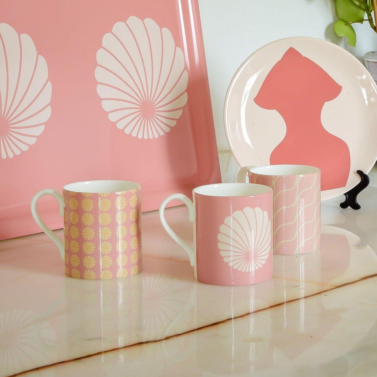 Round Shell Rose Cloud Mug