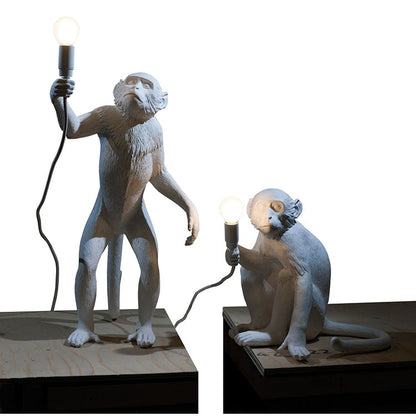 Feblilac Monkey Table Lamp Beside, Monkey Desk Lamp