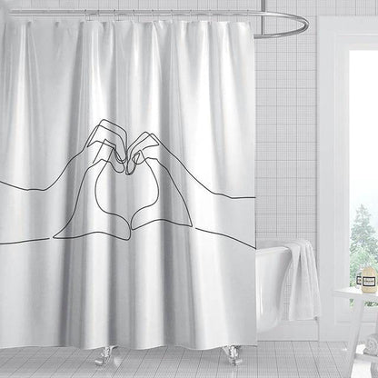 Lanford Linear Art Shower Curtains