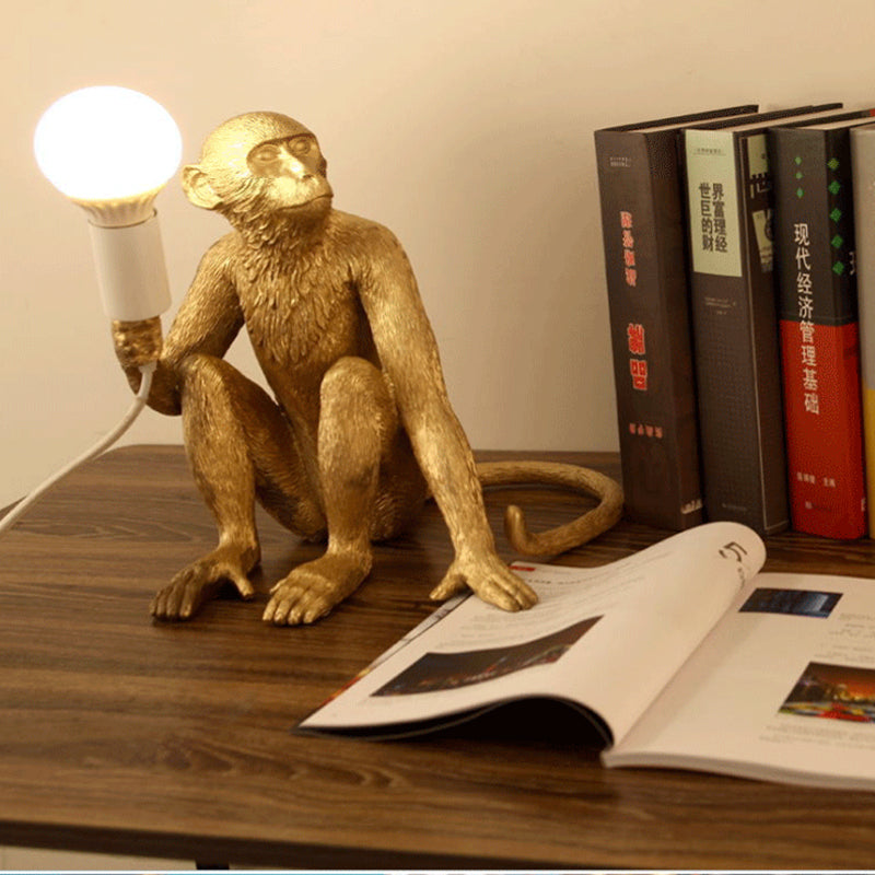 Feblilac Monkey Table Lamp Beside, Monkey Desk Lamp