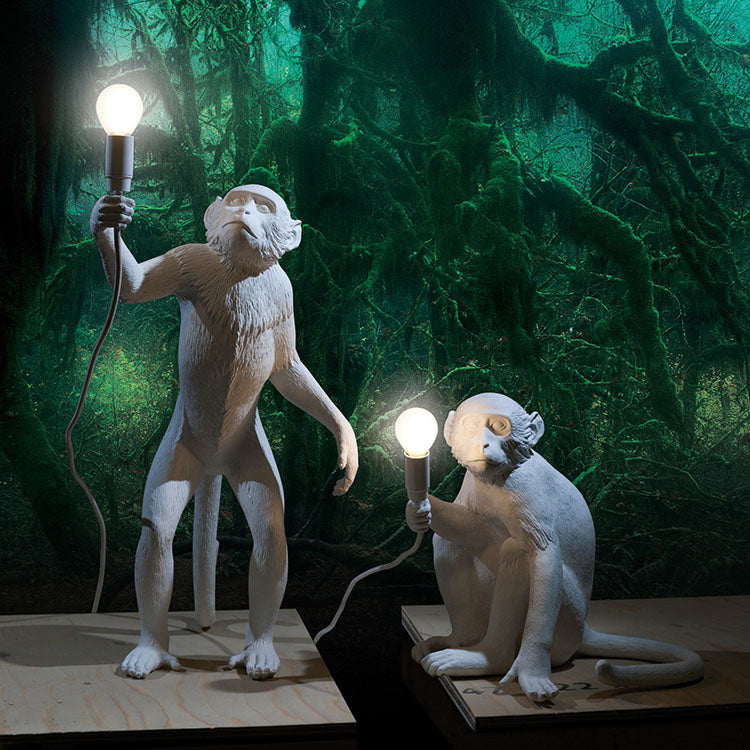 Feblilac Monkey Table Lamp Beside, Monkey Desk Lamp