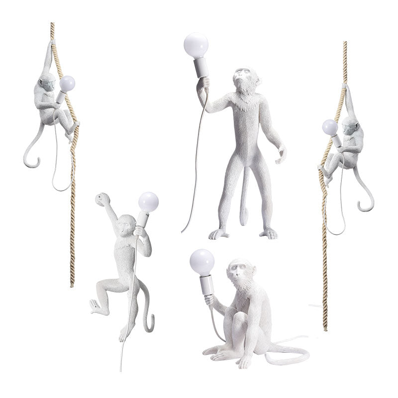 Feblilac Monkey Table Lamp Beside, Monkey Desk Lamp - view 4
