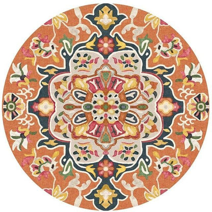 Moroccan Mandalas Round Floor Rug Collection - Feblilac® Mat